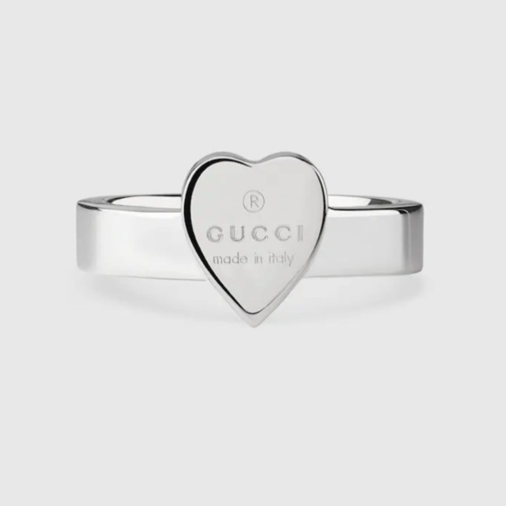 GUCCI HEART RING SZ 7- ORIGINAL BOX!